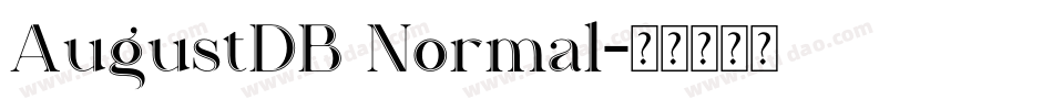 AugustDB Normal字体转换